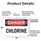 Signmission Chlorine Danger Sign, Plastic, 14in W x 10in L, 2PK OS-2PACK-DS-P-1014-L-19278 - alternate 8